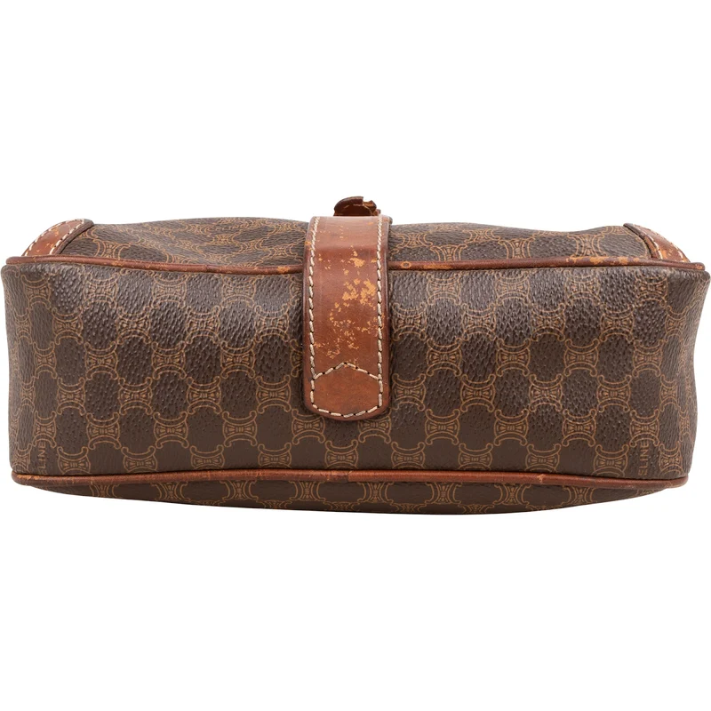 Celine Macadam Monogram Canvas Buckle Camera Crossbody Bag