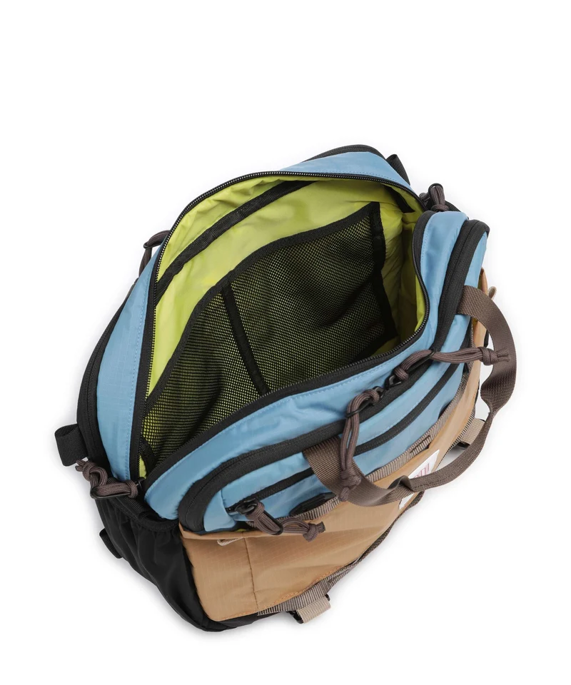 Topo Designs Mountain Umhängetasche river blue/brown oak