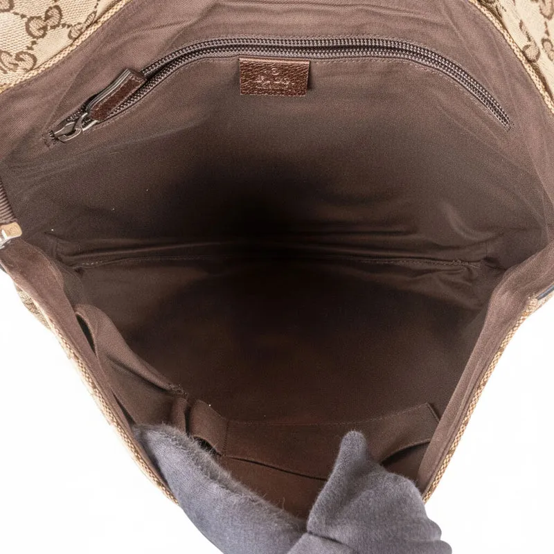 Gucci Monogram GG Canvas Messenger Crossbody Bag