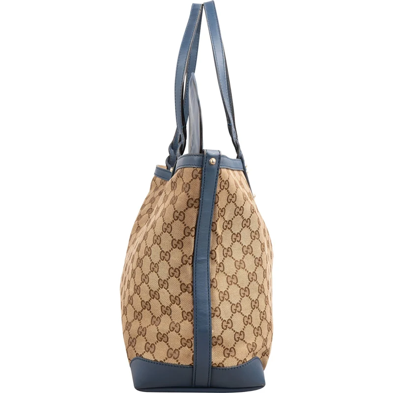 Gucci Monogram GG Canvas Tote Shoulder Bag