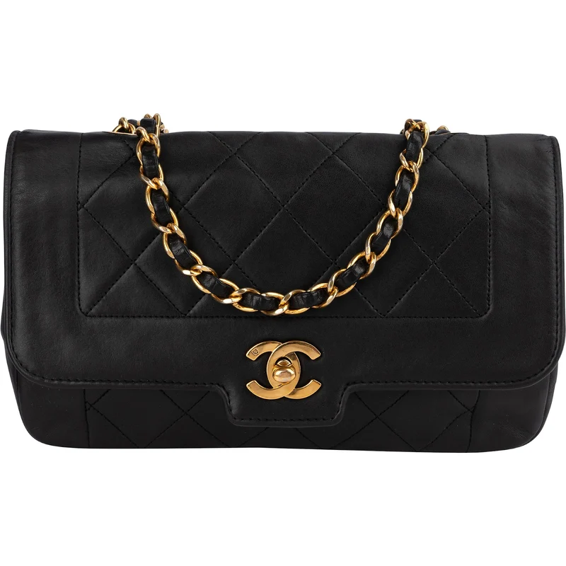 Chanel Quilted Lambskin 24K Gold Single Flap Crossbody Bag