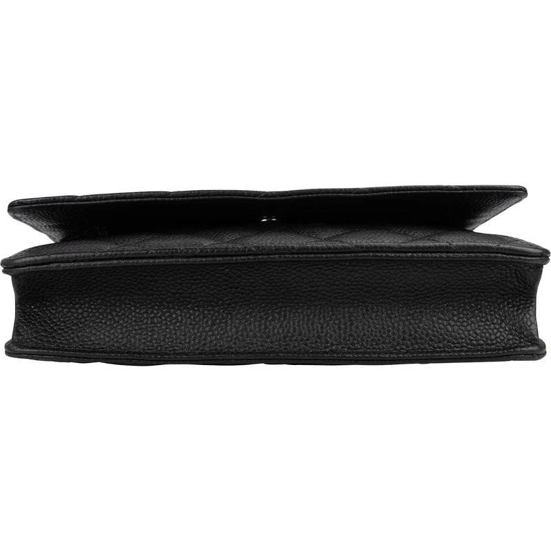 Chanel Quilted Caviar Leather Wallet On Chain Crossbody Bag