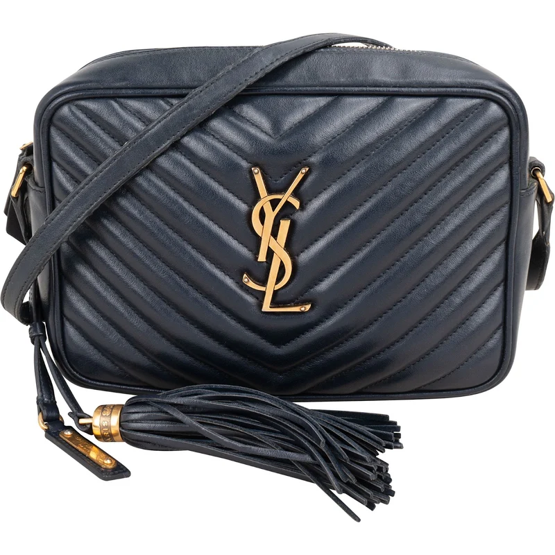 Saint Laurent Quilted Leather Lou Camera Crossbody Bag