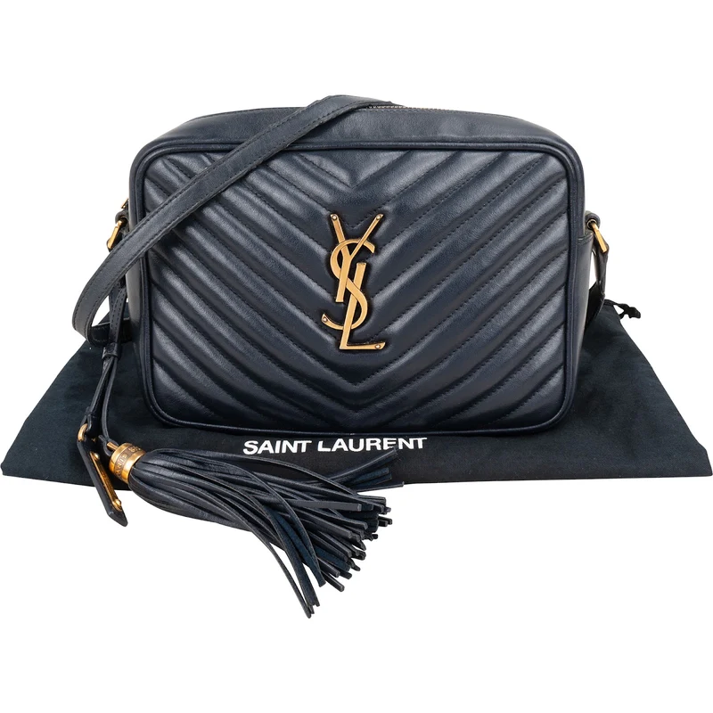 Saint Laurent Quilted Leather Lou Camera Crossbody Bag