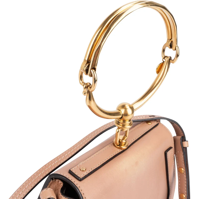 Chloé Calfskin Leather Small Nile Crossbody Bag