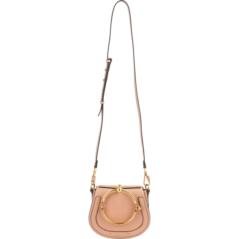 Chloé Calfskin Leather Small Nile Crossbody Bag