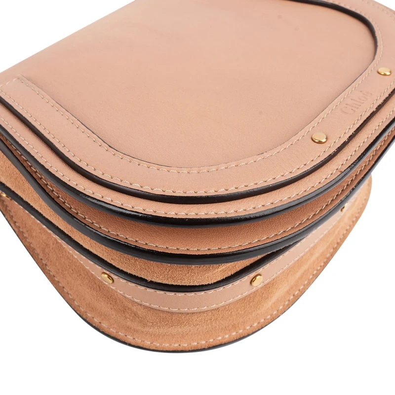 Chloé Calfskin Leather Small Nile Crossbody Bag