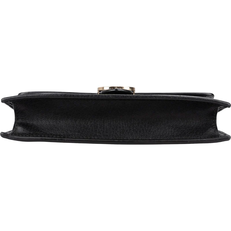 Gucci Leather Interlocking GG Wallet On Chain Crossbody Bag