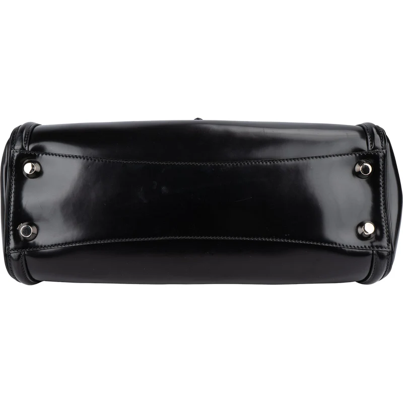 Miu Miu Spazzolato Leather Doctor Style Buckle Handbag