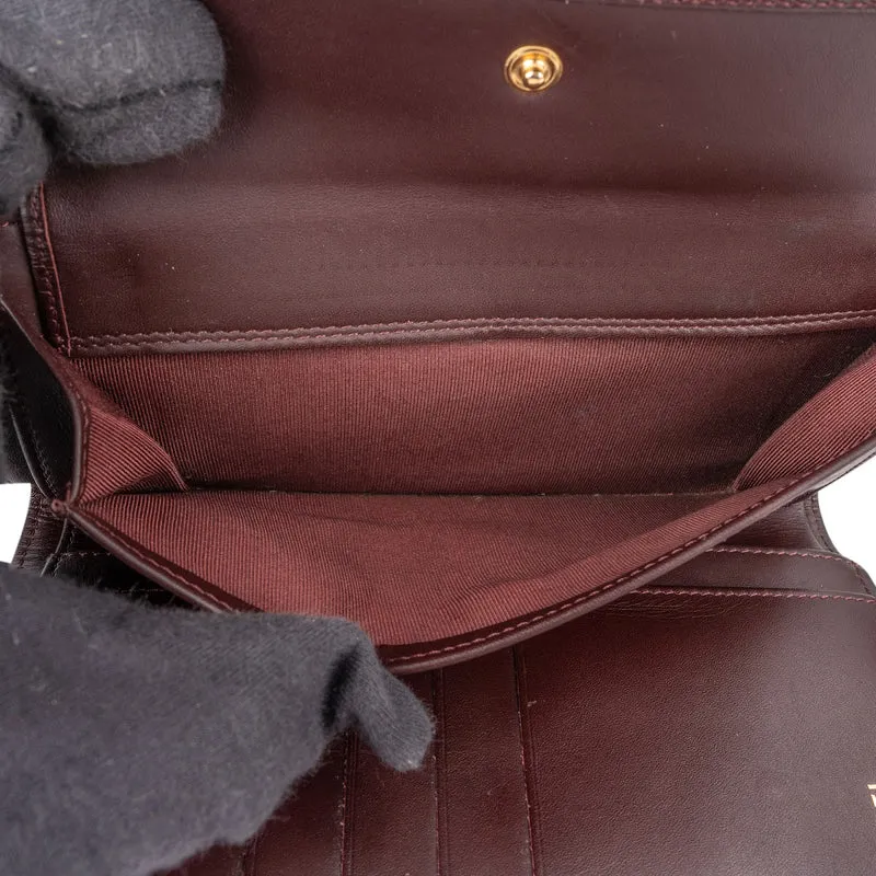 Chanel Quilted Caviar Leather Classic Flap CC Wallet