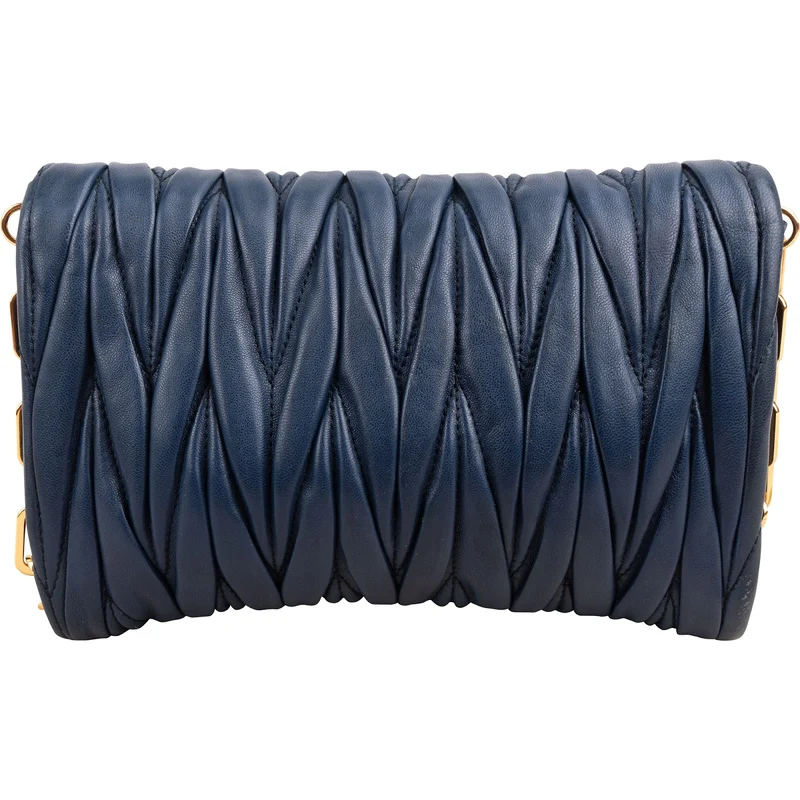 Miu Miu Matelassé Nappa Leather Small Flap Crossbody Bag