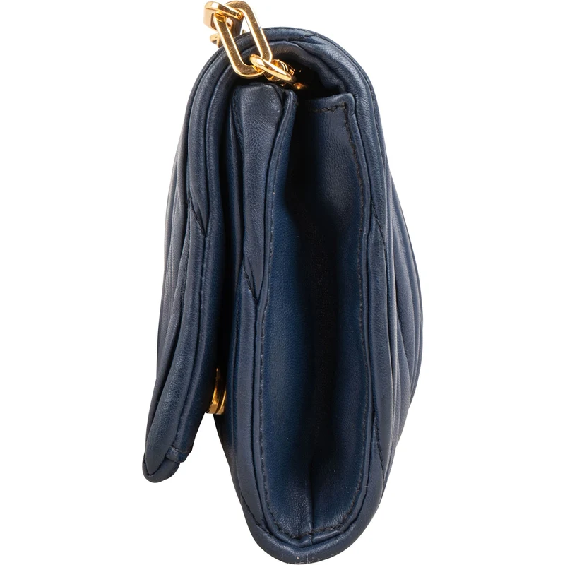 Miu Miu Matelassé Nappa Leather Small Flap Crossbody Bag