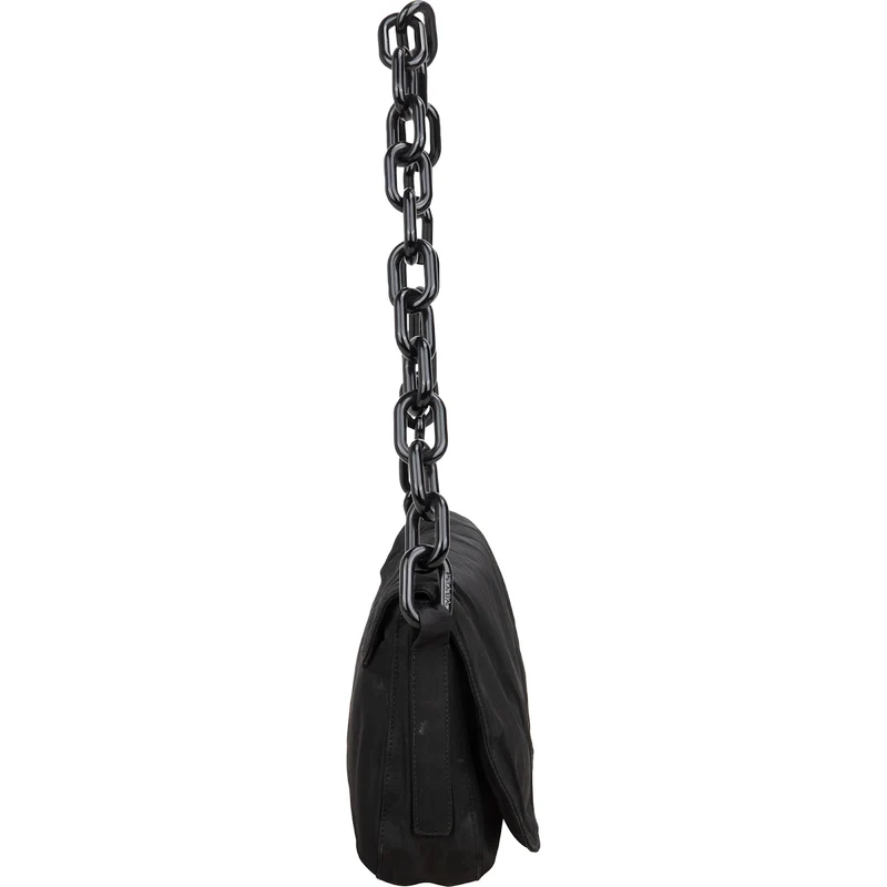 Prada Nero Tessuto Plastic Chain Shoulder Bag