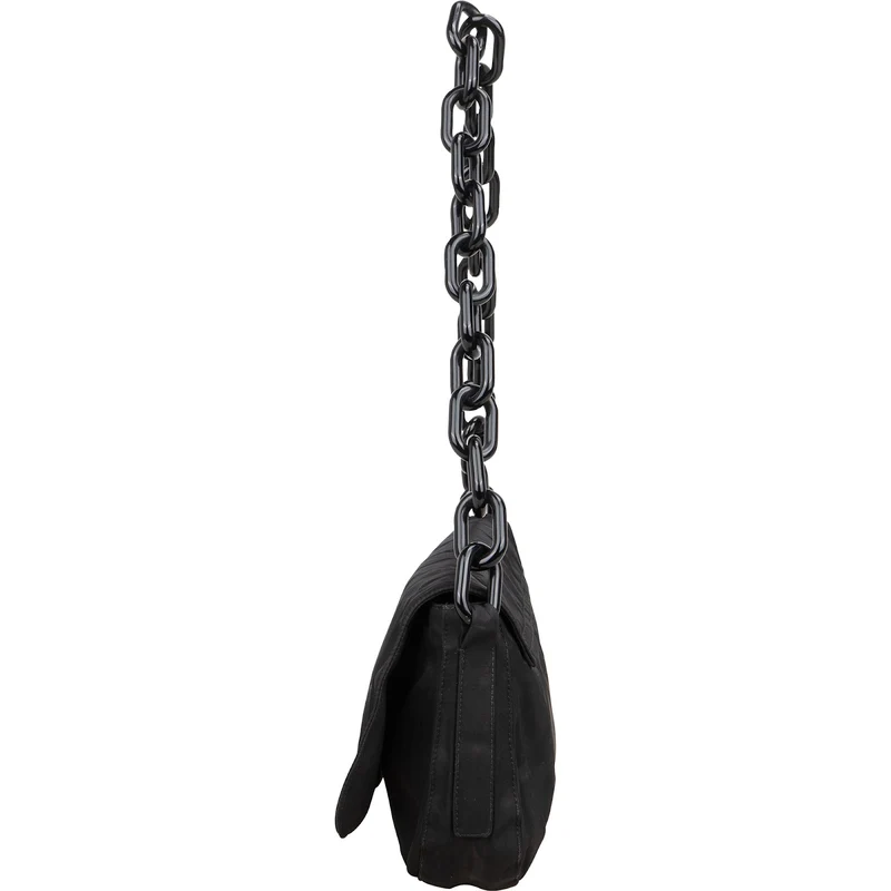 Prada Nero Tessuto Plastic Chain Shoulder Bag