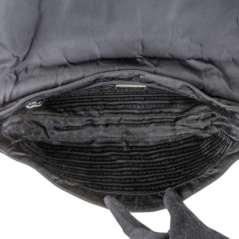 Prada Nero Tessuto Plastic Chain Shoulder Bag