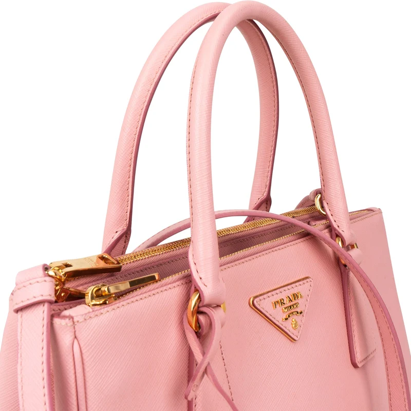 Prada Pink Saffiano Leather Galleria Handbag