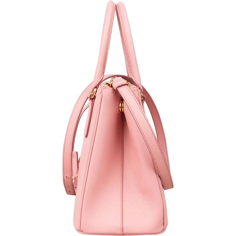 Prada Pink Saffiano Leather Galleria Handbag