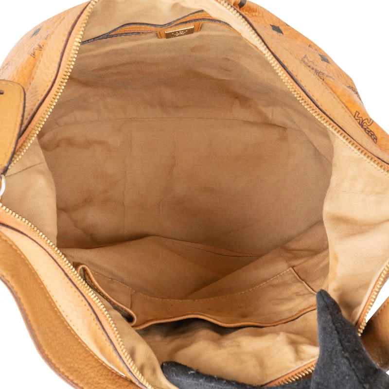 MCM Monogram Visetos Hobo Shoulder Bag