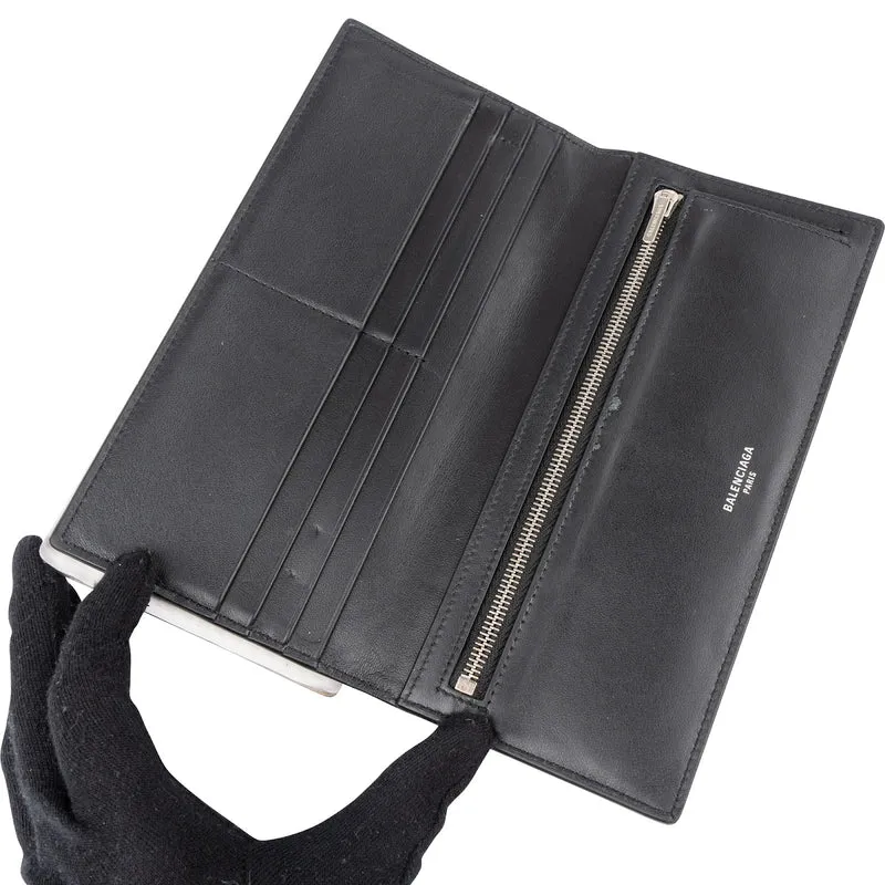 Balenciaga Leather Passport Holder Wallet