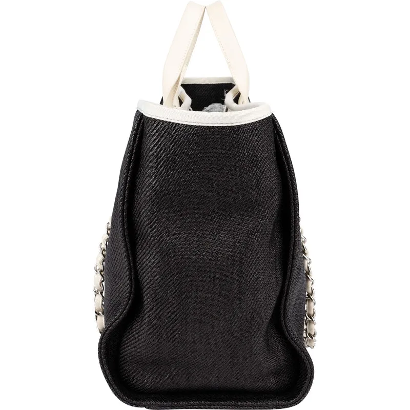 Chanel Denim Deauville Tote Shoulder Bag