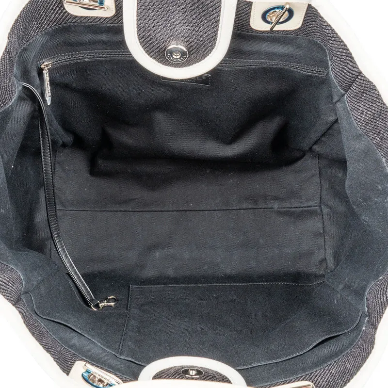 Chanel Denim Deauville Tote Shoulder Bag