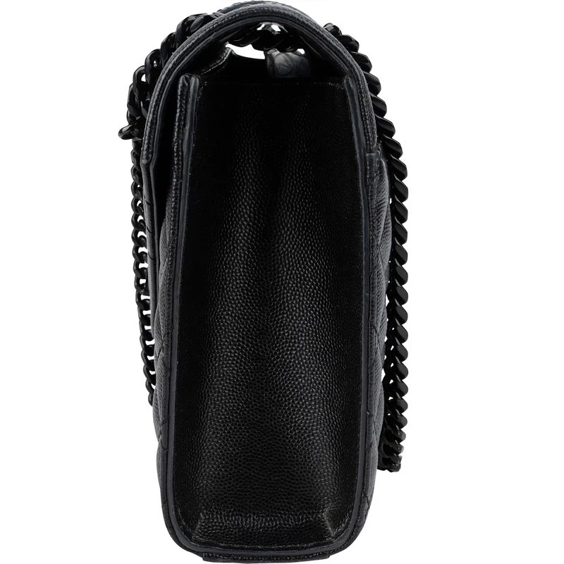 Saint Laurent Grain de Poudre Leather Medium Envelope Crossbody Bag