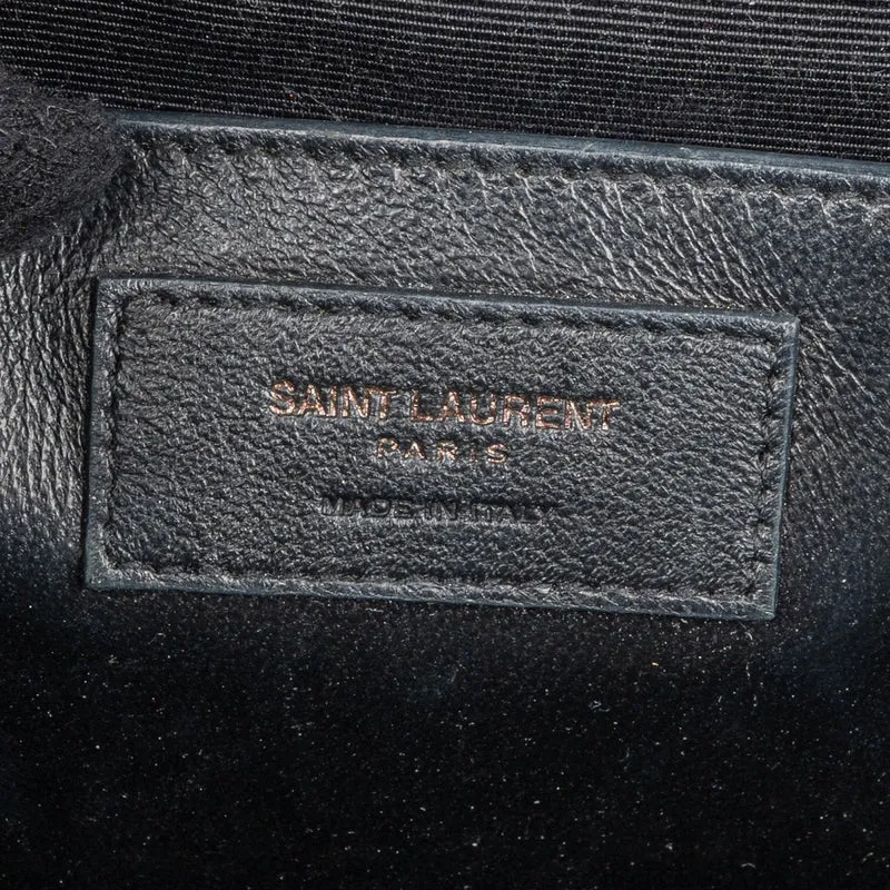 Saint Laurent Grain de Poudre Leather Medium Envelope Crossbody Bag