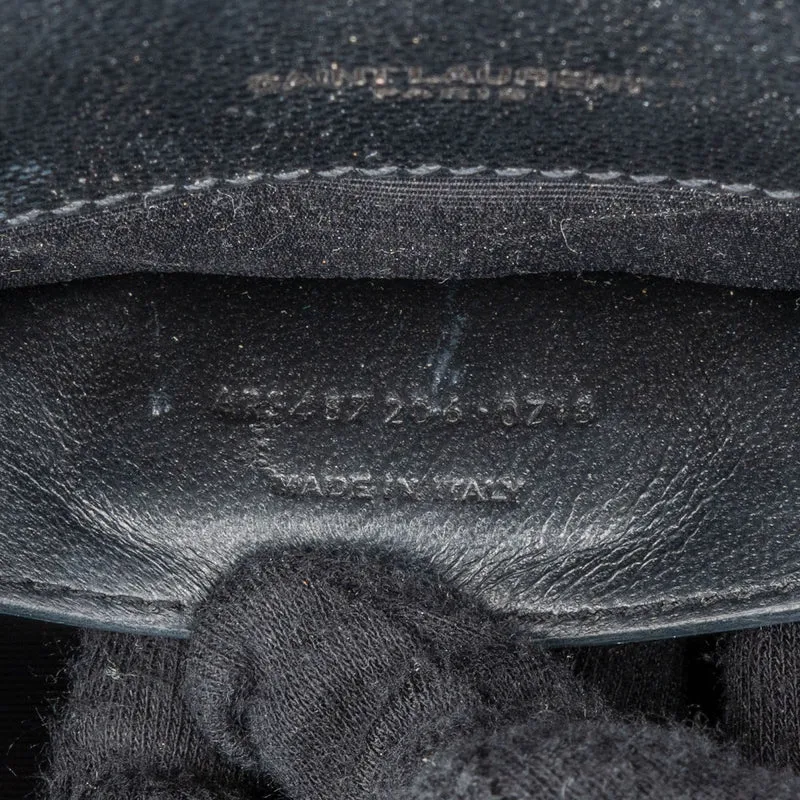 Saint Laurent Grain de Poudre Leather Medium Envelope Crossbody Bag