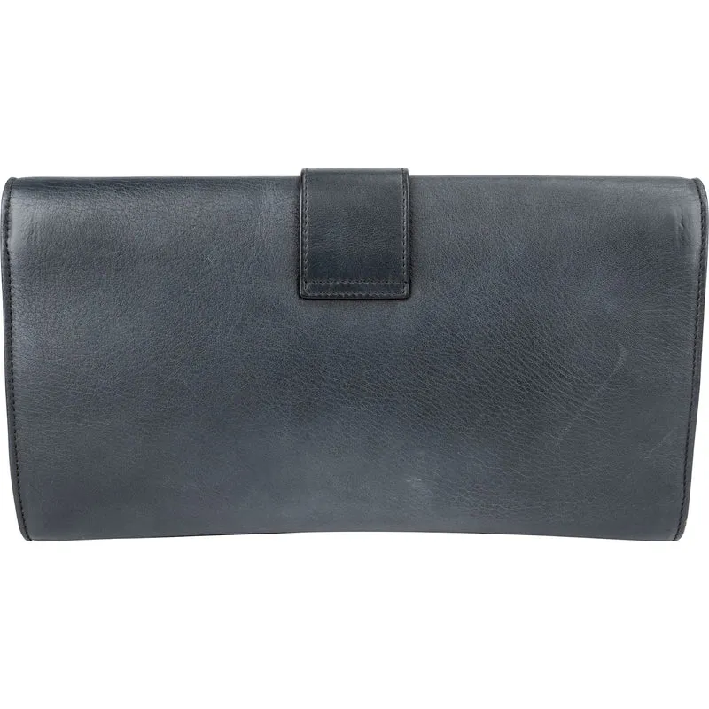 Yves Saint Laurent Leather Y-Ligne Clutch