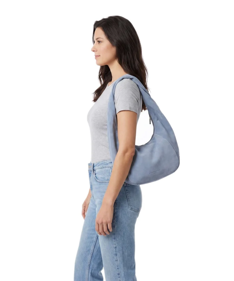 Liebeskind Farrah II Hydro Suede M Beuteltasche flower blue