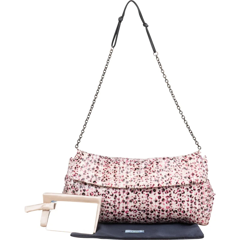 Prada Sequin Embellished Flap Shoulder Bag
