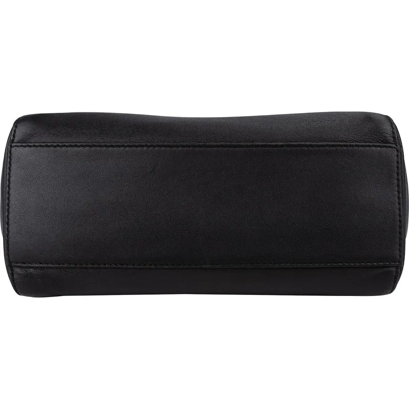 Fendi Black Leather Mini Peekaboo Handbag