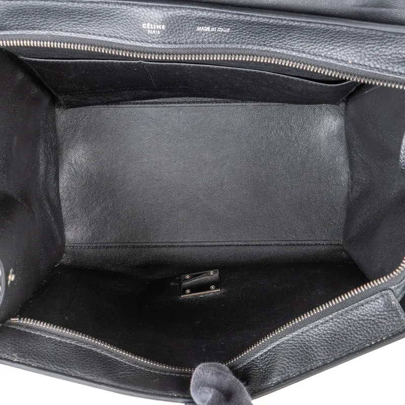 Céline Grained Calfskin Suede Trapeze Handbag