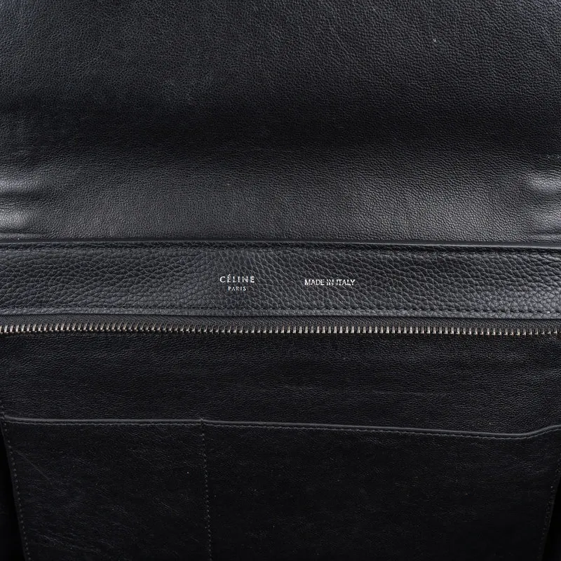 Céline Grained Calfskin Suede Trapeze Handbag