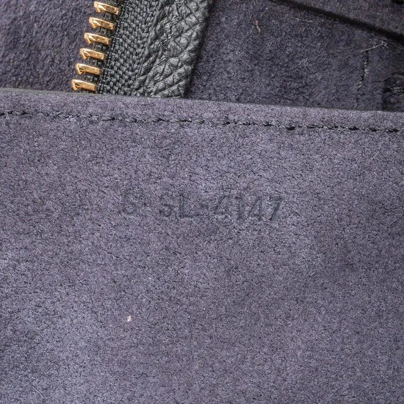 Céline Black Grained Calfskin Nano Belt Handbag
