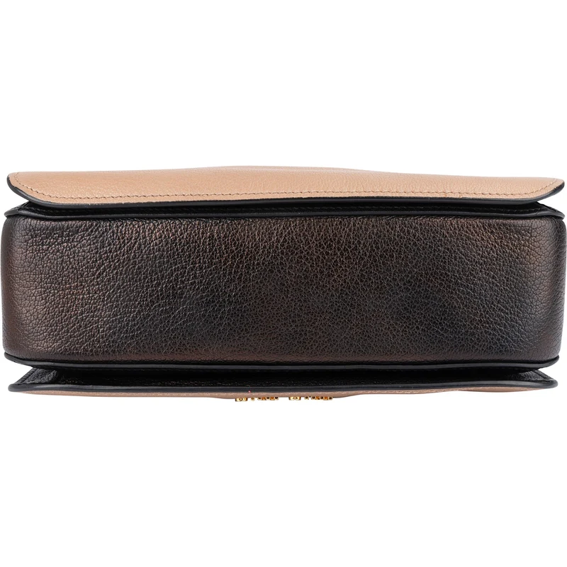 Miu Miu Bicolor Madras Leather Top Handle Handbag