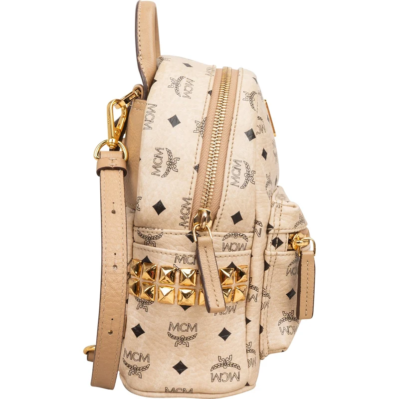 MCM Monogram Visetos Stark Mini Backpack