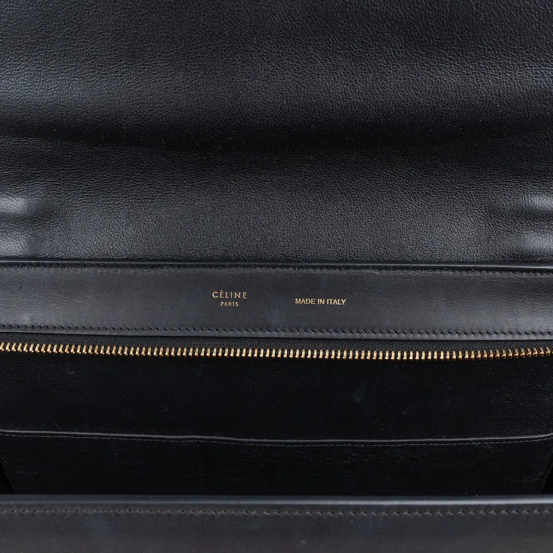 Céline Tricolor Suede Leather Trapeze Handbag