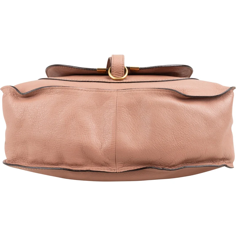 Chloé Pink Grained Calfskin Marcie Handbag