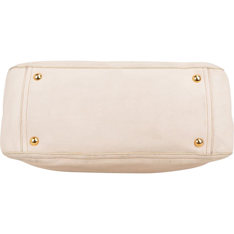 Miu Miu Smooth Leather Turnlock Satchel Handbag