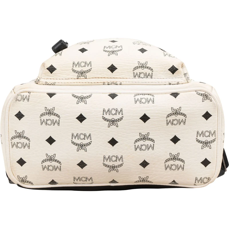 MCM Monogram Visetos Stark Side Studs Small Backpack