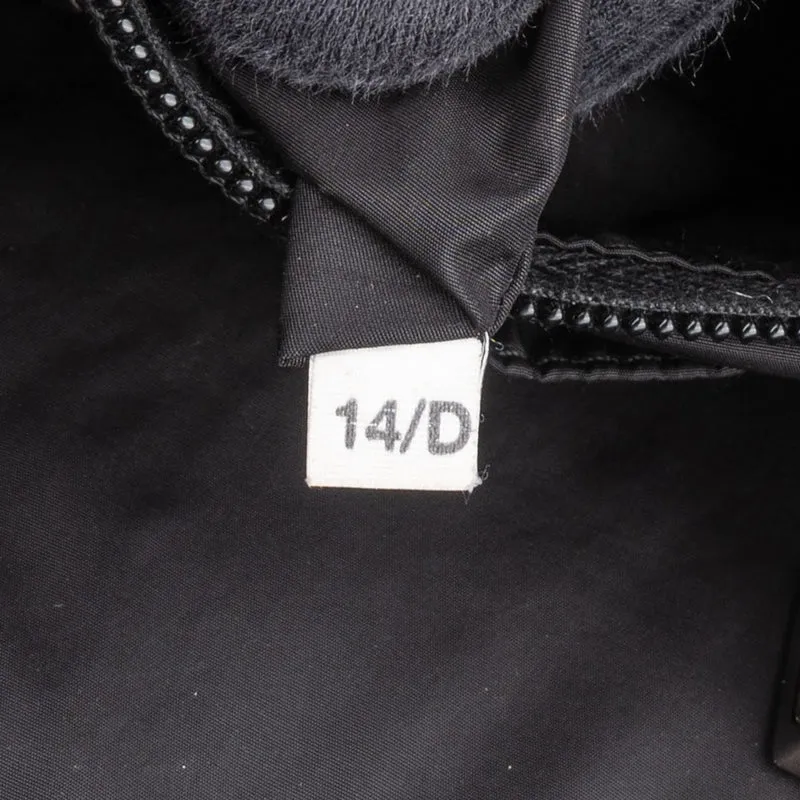 Prada Tessuto Stampato Monogram Saffiano Leather Tote Hobo Handbag