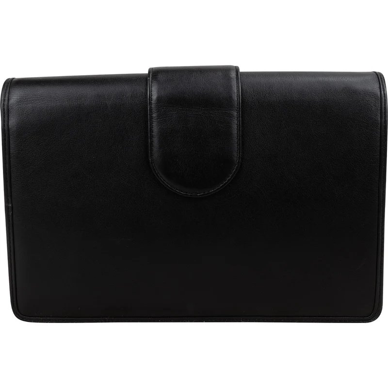 Yves Saint Laurent Calfskin Vintage Sun Medallion Envelope Flap Shoulder Bag