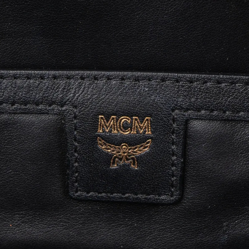 MCM Visetos Monogram Metallic Stark Studded 2 in 1 Small Backpack