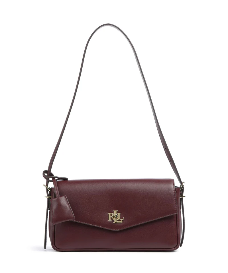 Lauren Ralph Lauren Farrah Medium Schultertasche dark garnet