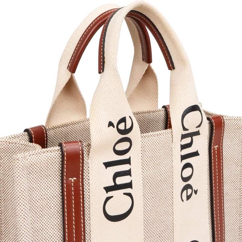 Chloé Canvas Small Woody Tote Handbag