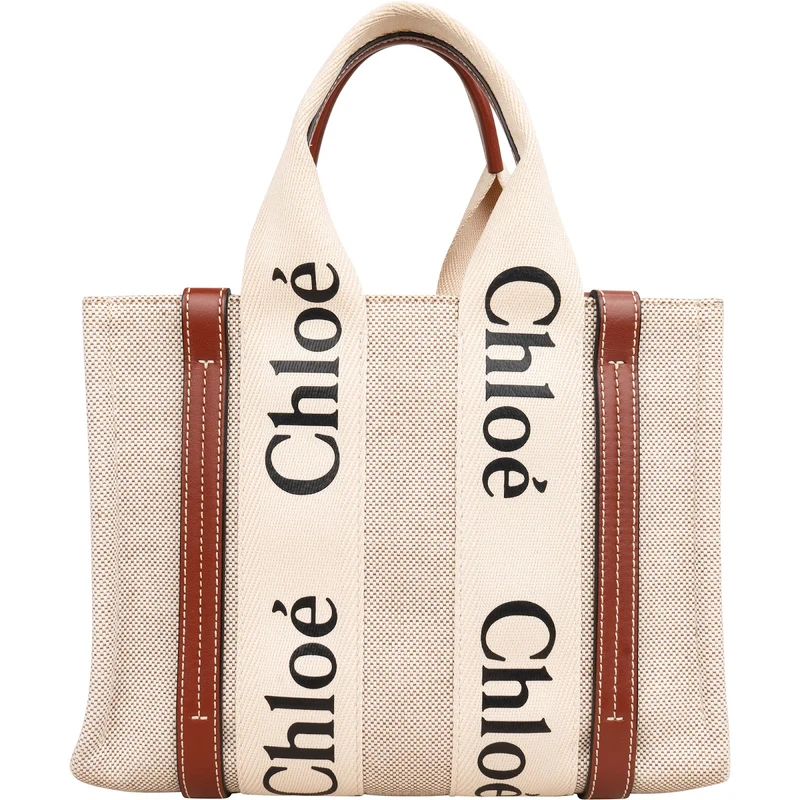 Chloé Canvas Small Woody Tote Handbag