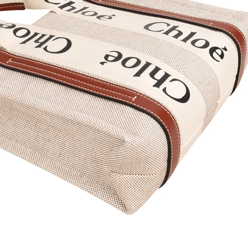 Chloé Canvas Small Woody Tote Handbag