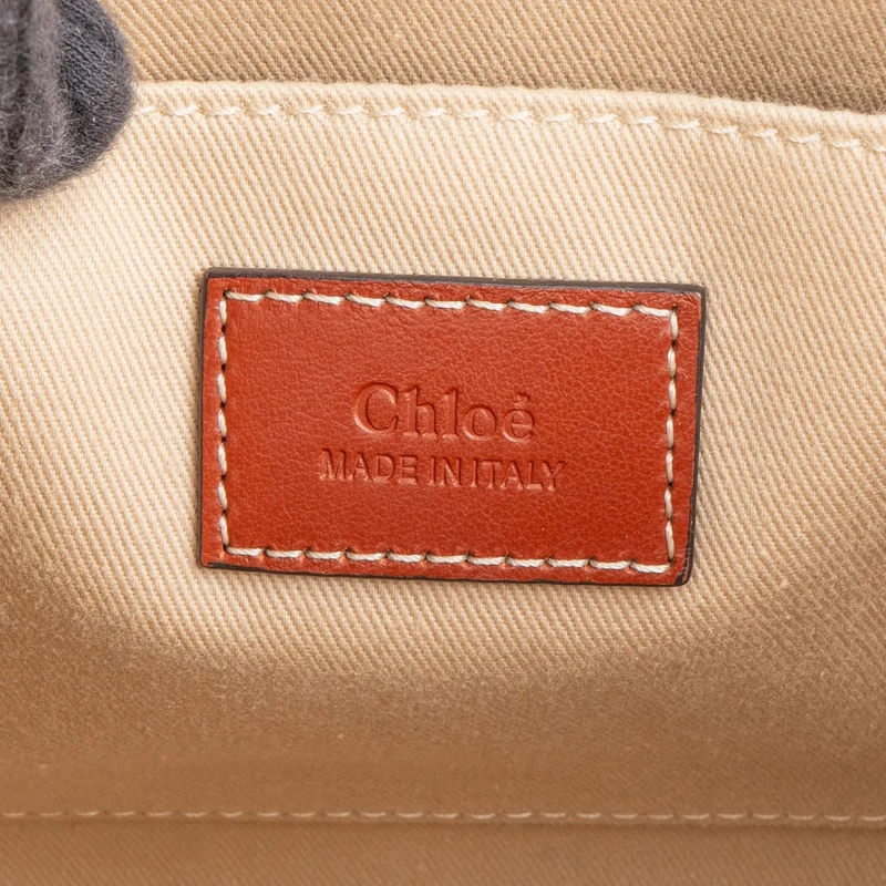Chloé Canvas Small Woody Tote Handbag