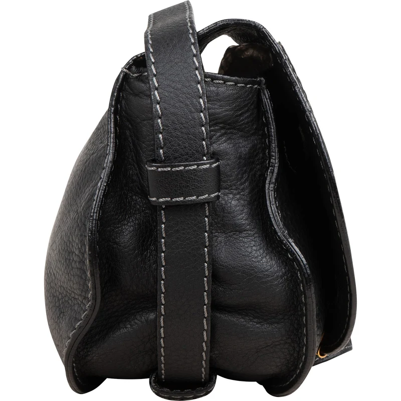 Chloé Grained Calfskin Small Marcie Saddle Crossbody Bag
